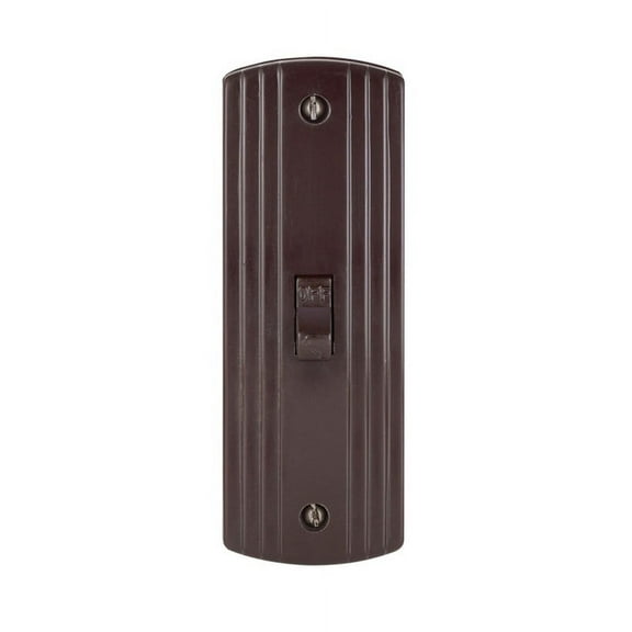 Leviton Surface Mount Single Pole Light Switch - 10A 125V Toggle - Brown Carded