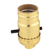 MTL LAMPHOLDR PUSHTHRU BRS (Pack of 1)