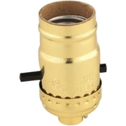 MTL LAMPHOLDR PUSHTHRU BRS (Pack of 1)