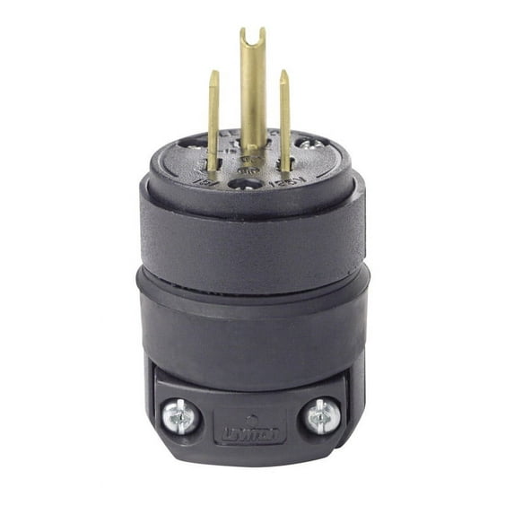 Leviton C20-515PR-000 Commercial Grade Straight Blade Rubber Plug