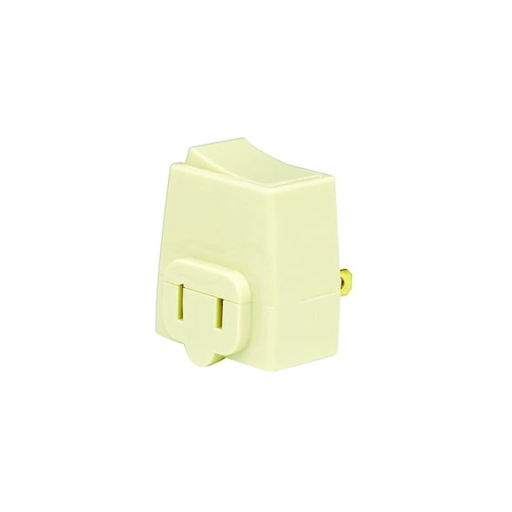 Leviton C21-1469-I Ivory Residential Grade Single Plug-In Switch Tap