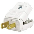 thumbnail image 1 of Leviton 101-WP 15 Amp, 125 Volt, NEMA 1-15P, 2P, 2W, Plug, Straight Blade, Residential Grade, Polarized, Non-Grounding, White, 1 of 1