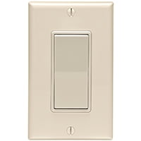 Leviton C26-05671-02T Single Pole Rocker Switch, 15 Amp/120V/277V, Light Almond