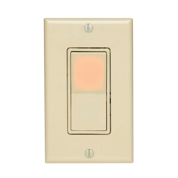Leviton C26-05674-02T 3 Way Rocker Switch, 15 Amp/120 V, Light Almond