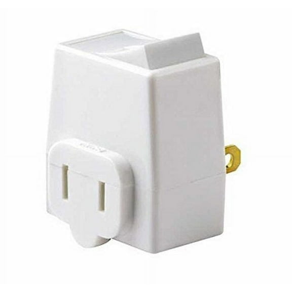 Leviton Plug In Outlet Switch Tap C27-01469-00W - 13 Amp 125 Volt - White