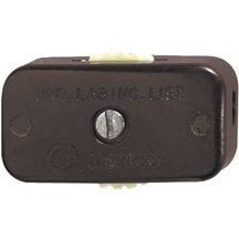 Leviton C20-00423-03K Feed-Through Lamp Cord Switch - Brown, 120V