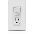 thumbnail image 1 of Leviton GFSW1-W Self-Test SmartlockPro Slim GFCI Combination Switch Tamper-Resistant Receptacle with LED Indicator, 15 Amp, White - GIDDS-2499319, 1 of 4