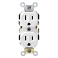 thumbnail image 1 of Leviton CBR15-00W Cbr15-00W 15 Amps 125 V White Outlet 5-15R, 1 of 2