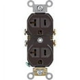 thumbnail image 1 of Leviton  20 amps 125 volt Duplex  Brown  Outlet  5-20R  1 pk, 1 of 5