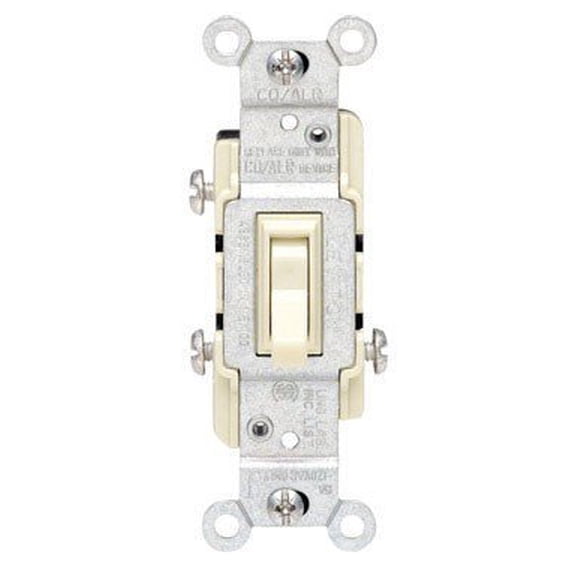 Leviton CO/ALR 15 amps Toggle Switch Ivory 1 pk