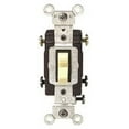 thumbnail image 1 of Leviton CS220-2W 20-Amp, 120/277-Volt, Toggle Double-Pole AC Quiet Switch, Commercial Grade, White, 1 of 1