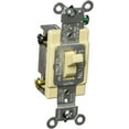 thumbnail image 1 of Leviton 4-Way Toggle Light Switch CS415-2I Commercial Grade - 15A 120/277V - Ivory, 1 of 2