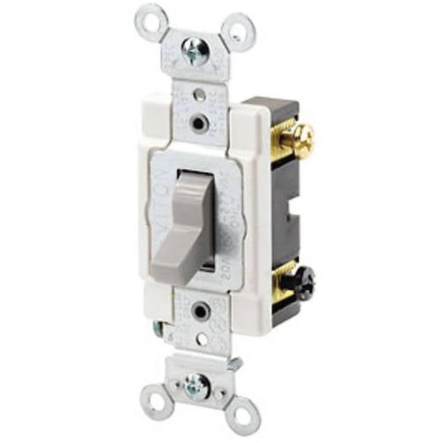Leviton CSB2-20I 20 Amp, 120-Volt/277 Volt Toggle Double-Pole AC Quiet ...