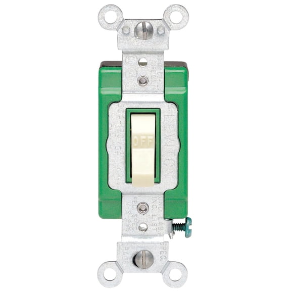 Leviton Electrical - Leviton Commercial Grade Grounded Quiet Double Pole Switch - Pack of 24 Indoor & Outdoor Use, NEC-Compliant