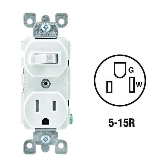 Leviton Commercial Grade Switch & Outlet - Pack of 6