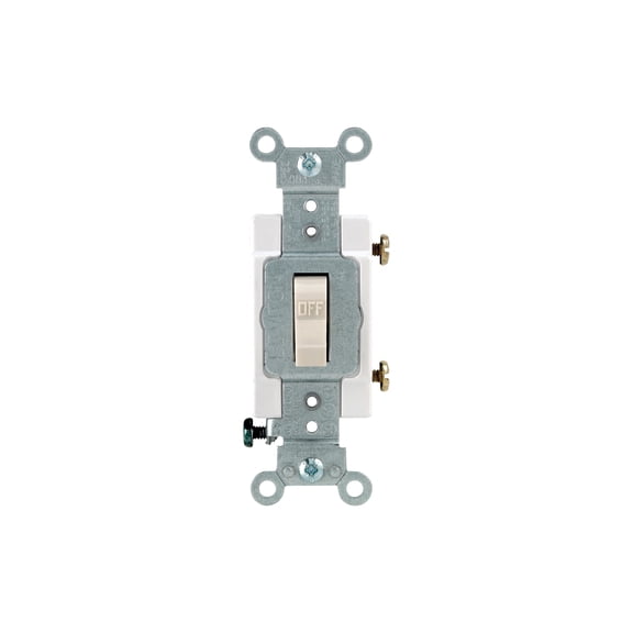 Leviton Commercial Grade Toggle Single Pole Switch - Pack of 4