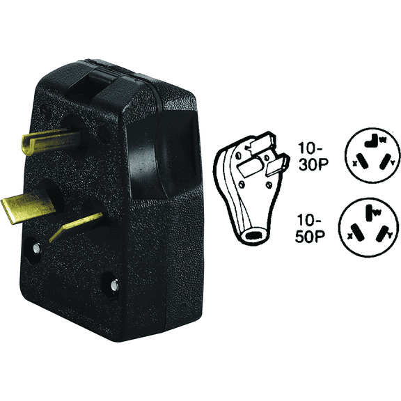 Leviton Cord & Plug UL Listed for US Residential Electrical Code Compliance, Drop-in NEC-Standard Wiring