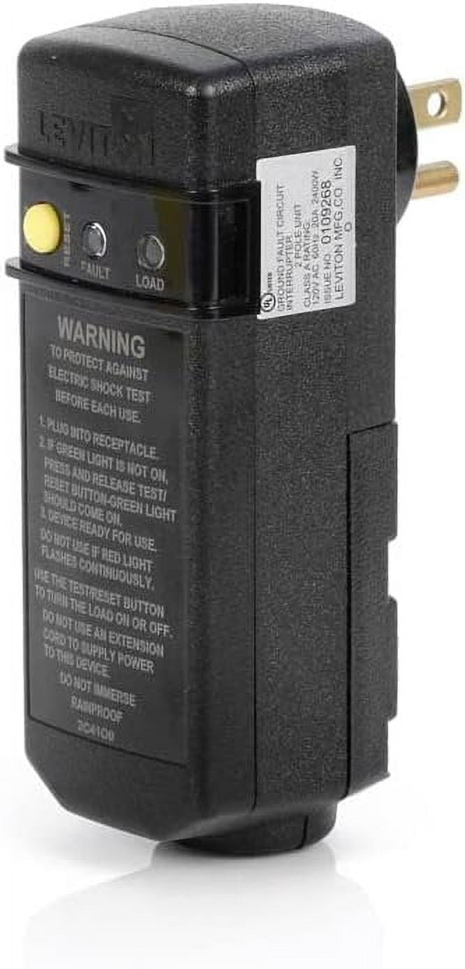 Leviton Commercial Thermoplastic GFCI Plug 5-15R 3 Wire