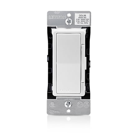 Leviton DDL06-BLZ Decora Digital 300W LED/CFL, 600W Incandescent Dimmer & Timer with Bluetooth Technology