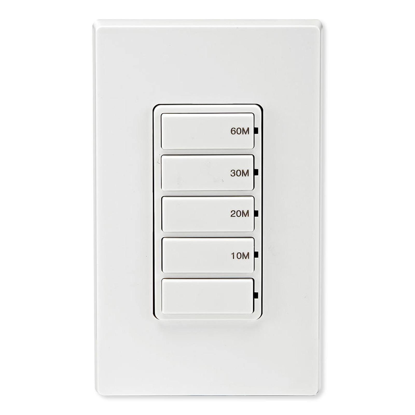 Leviton DT1601LW Decora InWall Countdown Timer Switch (10, 20, 30, 60