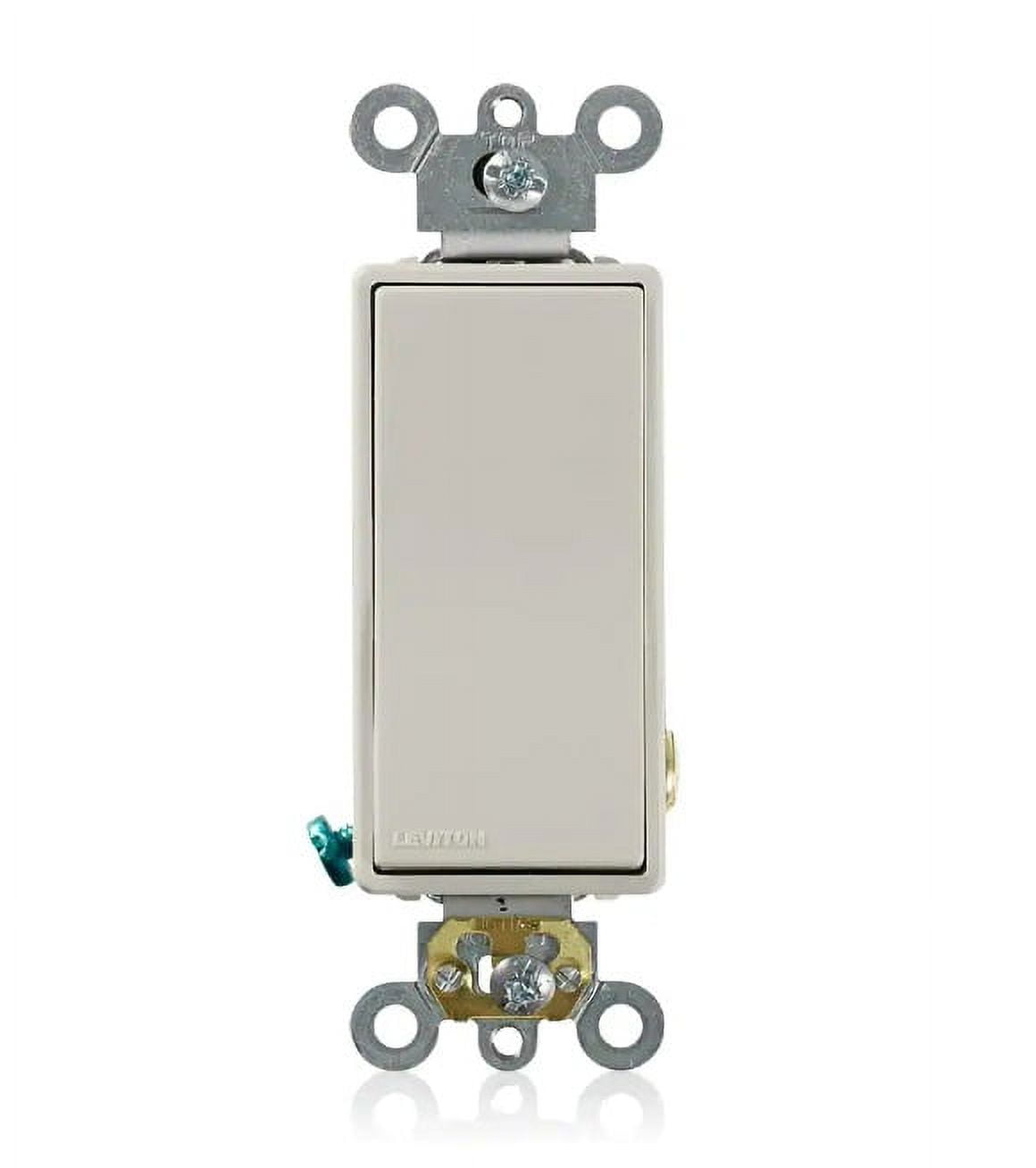 Leviton Decora 15 Amp HeavyDuty Rocker Switch, Light Almond