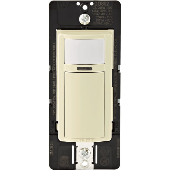 Leviton Decora 180-Degree Occupancy Sensor Switch - Pack of 2 Indoor & Outdoor Use, NEC-Compliant