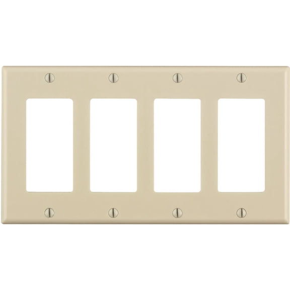 Leviton Decora Decorator Wall Plate - Pack of 4