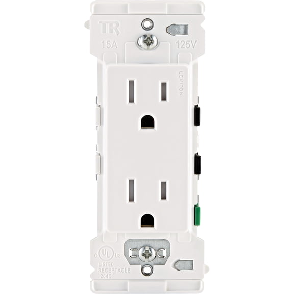 Leviton Decora Edge Duplex Outlet - Pack of 6