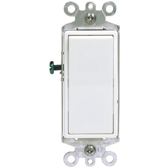 Leviton Decora Grounded 3-Way Switch - Pack of 8  Indoor & Outdoor Use, NEC-Compliant