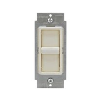 Switch Cover Led Slide Leviton Decora Sureslide Fan & LED Dimmer Slide Switch, Light Almond ...