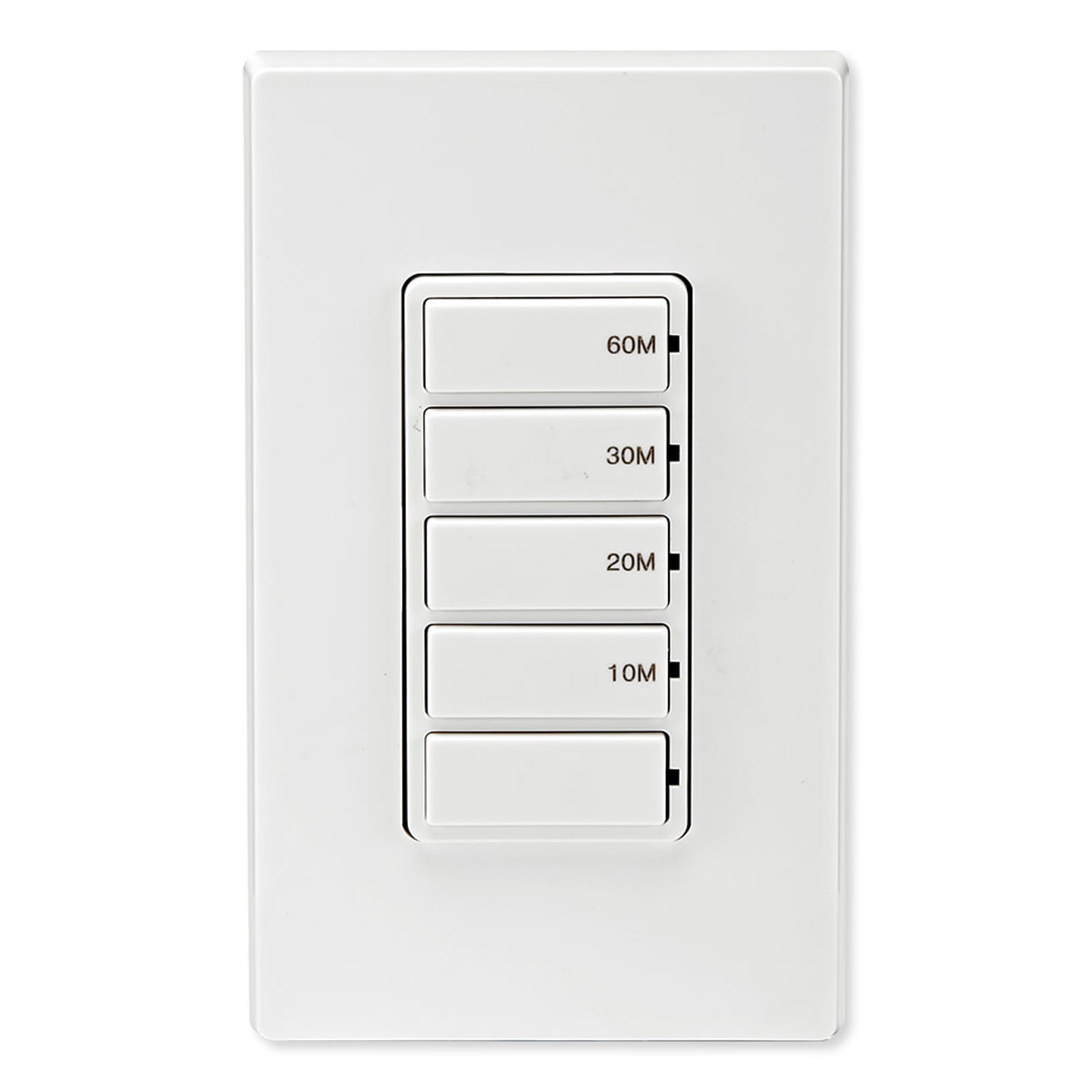 White In-Wall Countdown Timer Switch with 60-Minute Cycle