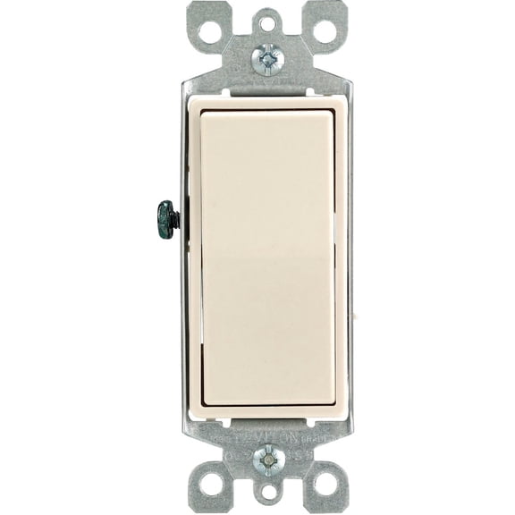 Leviton Decora Rocker Single Pole Switch - Pack of 2 Indoor & Outdoor Use, NEC-Compliant