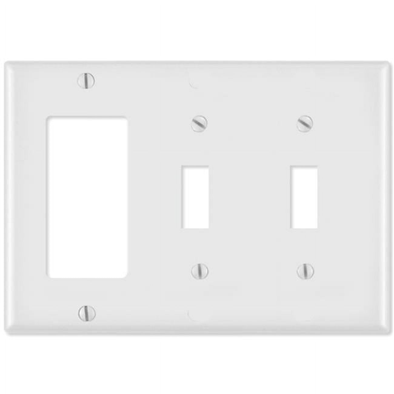 White 3-Gang Thermoset Plastic Wall Plate