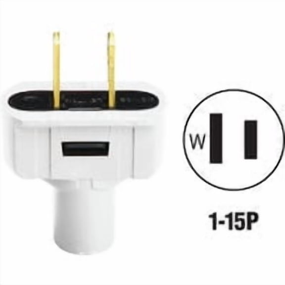 Leviton Do it Vinyl Cord Plug - Pack of 10
