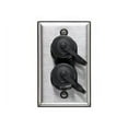 thumbnail image 1 of Leviton DuraPort Industrial Stainless Steel Wallplate - Mounting plate - 1-gang - 2 ports, 1 of 1