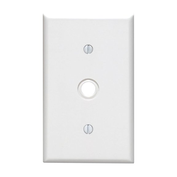 Leviton Telephone/Cable Wall Plate With Knockout