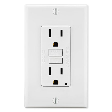 Leviton GFNT1-FW SmartlockPro Slim GFCI Receptacle, 15A, White