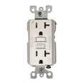 thumbnail image 1 of Leviton GFNT2-I Self-Test SmartlockPro Slim GFCI Non-Tamper-Resistant Receptacle with LED Indicator, 20-Amp, Ivory, 1 of 2
