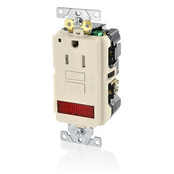Leviton GFPL1-PLI 15Amp 125V Smartlock Pro CGCI Single Receptacle Outlet