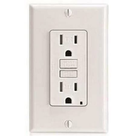 Leviton GFTR1-T Tamper Resistant GFCI Receptacle, 15A, 125V, Light Almond