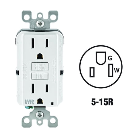 Leviton SmartLockPro Self-Test Tamper & Weather Resistant GFCI Outlet
