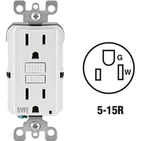 Leviton GFWT1-T 15A WR/TR SLIM GCFI