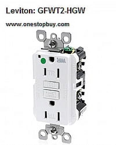 Leviton GFWT2-HGW 20A WR TR HG SLIM GFCI
