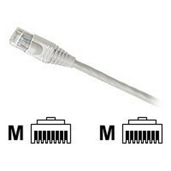 leviton 5g460-3w gigamax 5e standard patch cord, cat 5e, 3-feet length, white