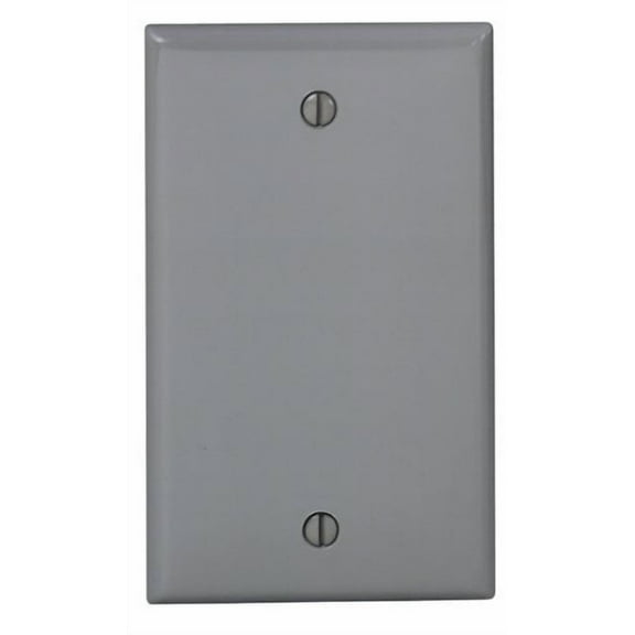 Leviton Gray 1-Gang Blank Unbreakable Wall Plate Box Cover 80714-GY