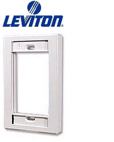 Leviton 41290-DMW Cornice Modulare Bianca Per Placca Da Parete - 2 Porte Per Moduli MOS E QuickPort