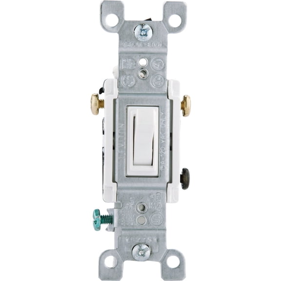 Leviton Grounded Quiet 3-Way Switch Contractor Pack - Pack of 2  Indoor & Outdoor Use, NEC-Compliant