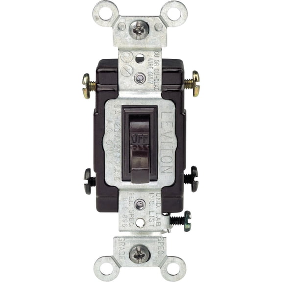 Leviton Grounded Quiet Double Pole Switch - Pack of 24 Indoor & Outdoor Use, NEC-Compliant
