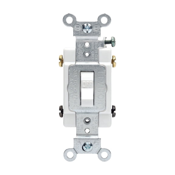 Leviton Grounded Quiet Double Pole Switch - Pack of 8