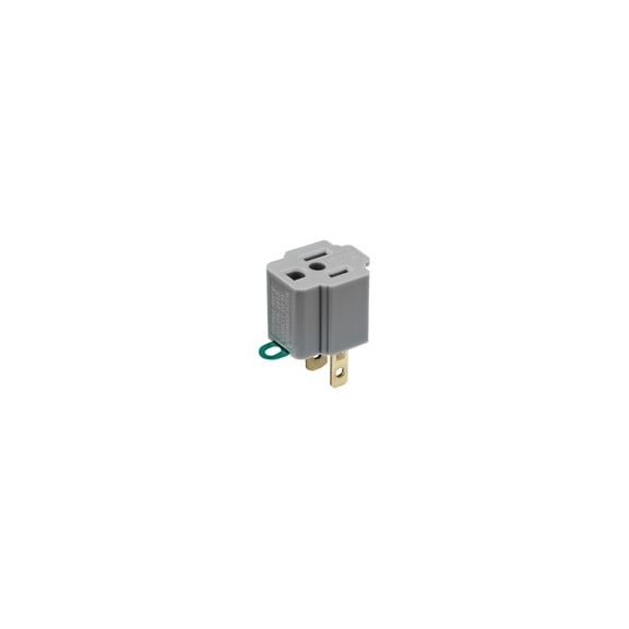 Leviton Grounding Cube Tap Outlet Adapter - Pack of 12